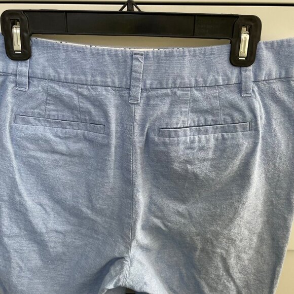 Talbots Perfect Short 11" Lightweight Casual Cotton Chambray Shorts Blue Sz 6P - Picture 4 of 8